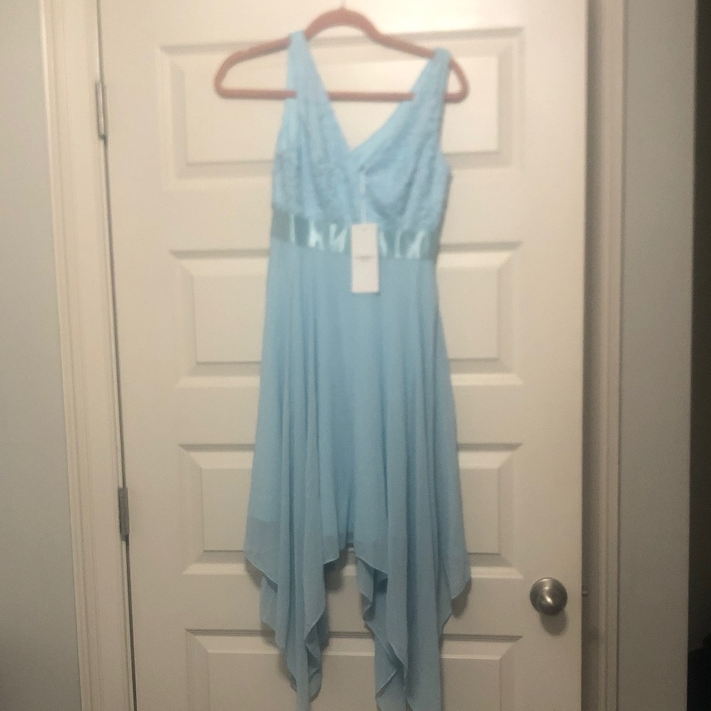 Ever Pretty Light Blue Asymmetrical Dress
